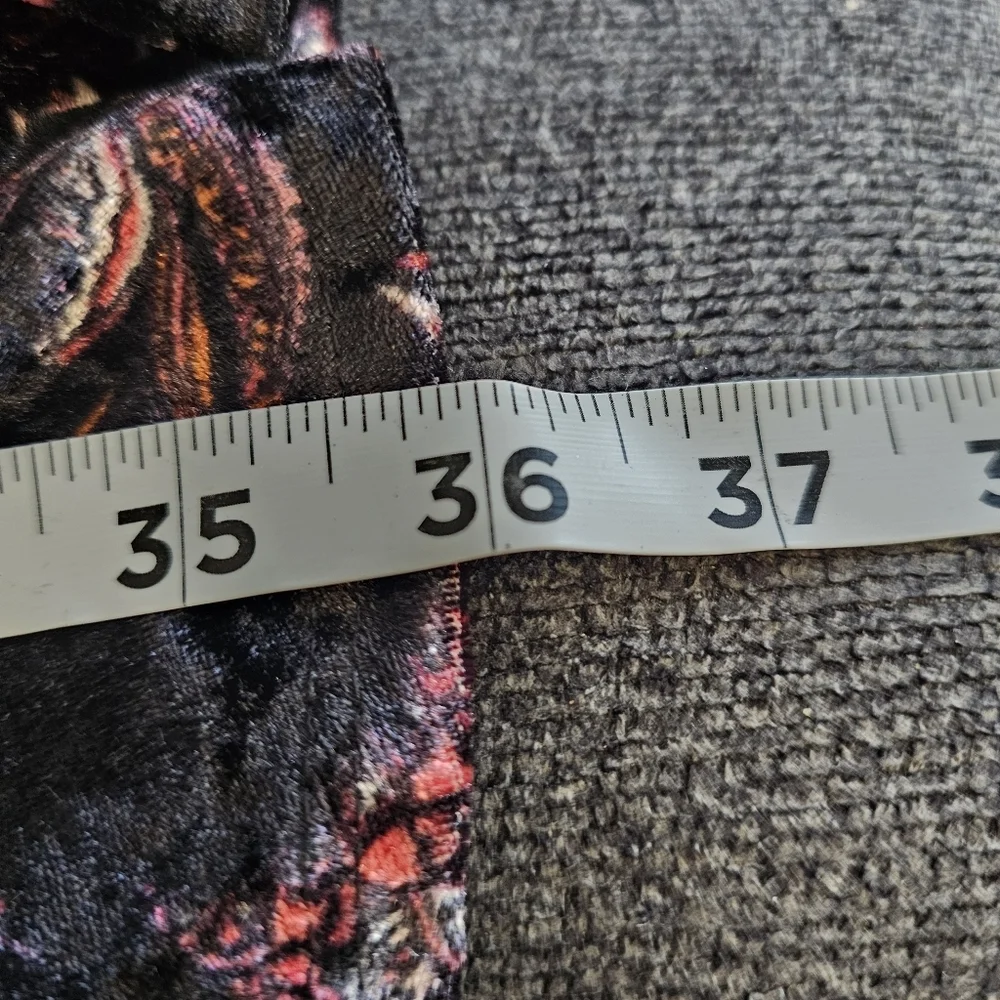 Poof! Black Paisley Print Burnt Velvet Dark Fairycore Size XL Whimsigoth {Box20}